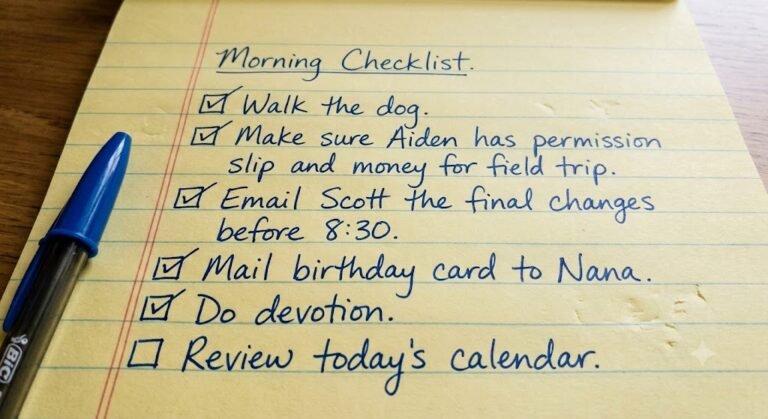 Devotion on a checklist