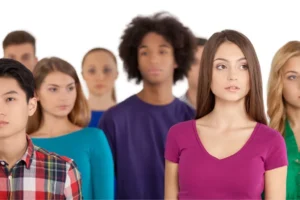 A diverse group of people