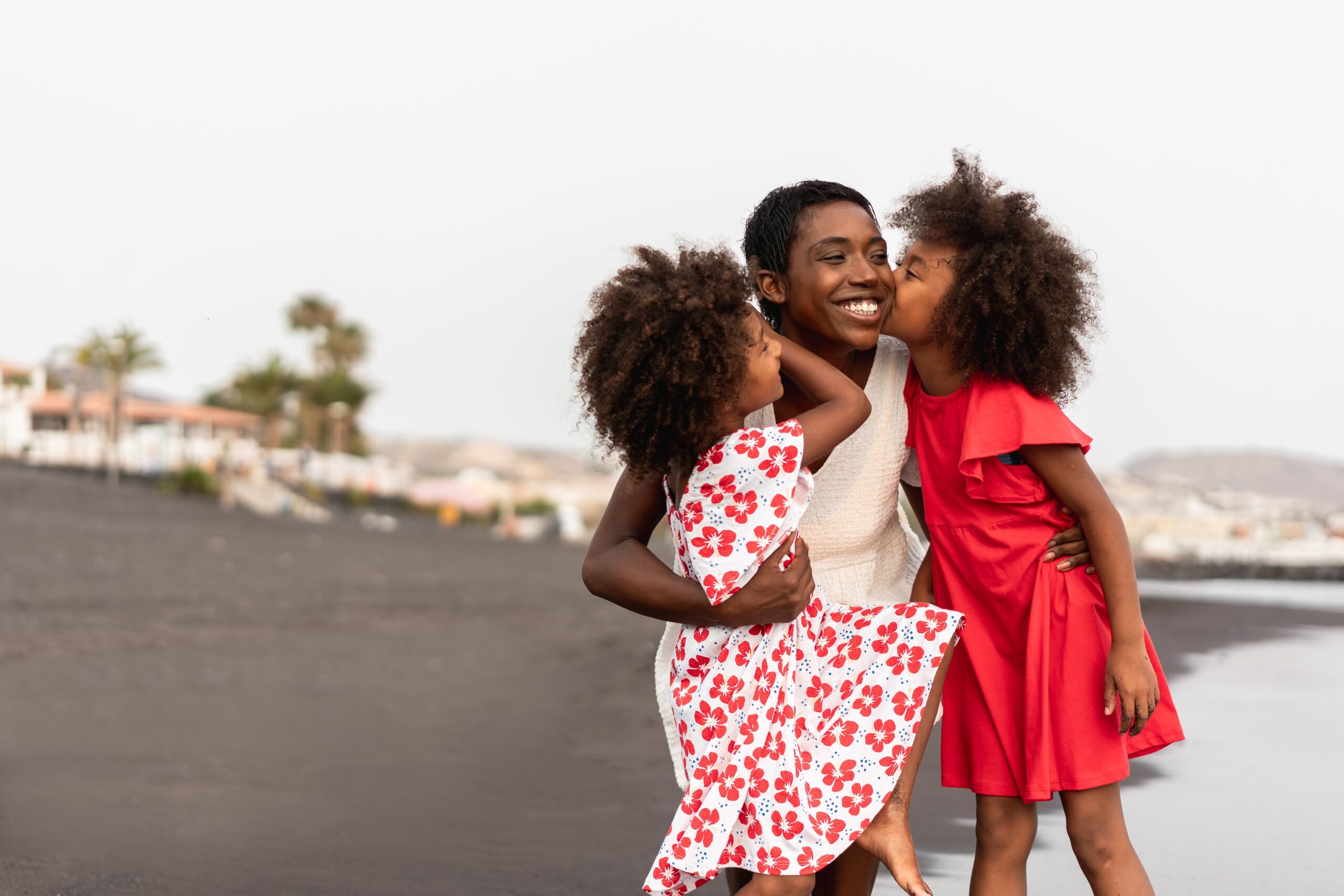 A woman and 2 daughters