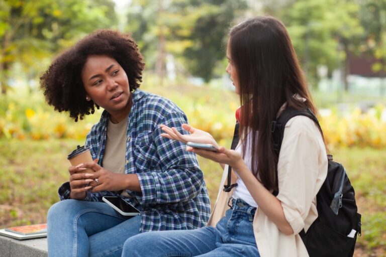 Two Women Sharing Life Advice
