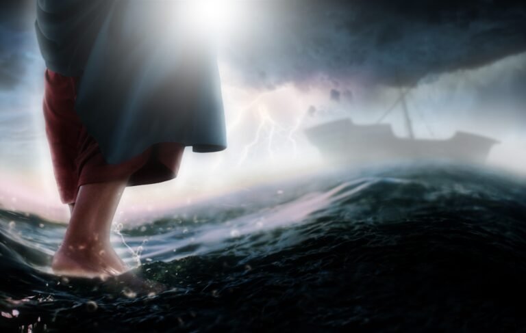 Jesus walking on the water